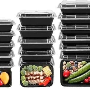 30 Pack Meal Prep Containers Set