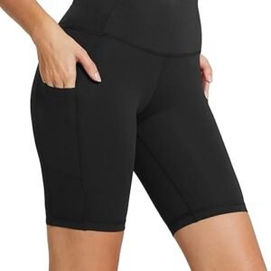 Baleaf Women's High Waist Biker Shorts