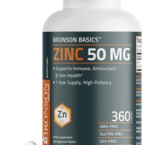 Bronson Zinc 50mg Immune Support Tablets