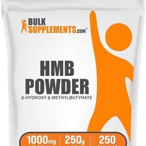 BulkSupplements HMB Powder - Calcium Beta-Hydroxy Methylbutyrate