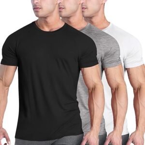 COOFANDY Men's 3 Pack Workout Shirts