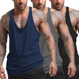 COOFANDY Men's Gym Tank Tops Set