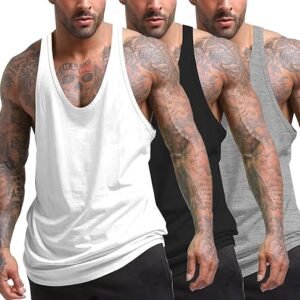 COOFANDY Men's Gym Tank Tops Set