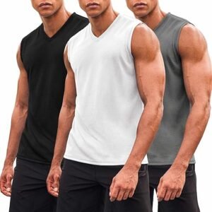 COOFANDY Men's Muscle Tee 3-Pack