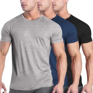 COOFANDY Men's Workout T-Shirt 3-Pack