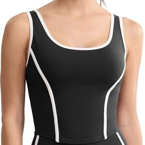 Fishbone Crop Tank Top for Women