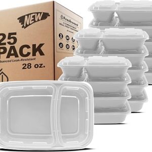 Freshware 2 Compartment Meal Prep Containers