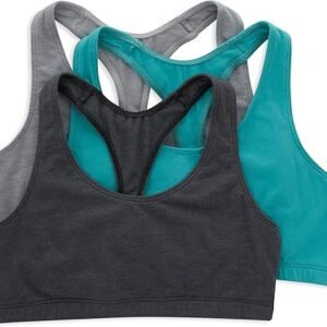 Hanes Women's Cotton T-Back Bralette Pack