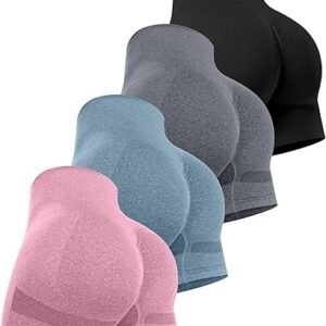 High Waisted Butt Lifting Gym Shorts