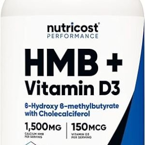 HMB and Vitamin D3 Supplement - 240 Capsules