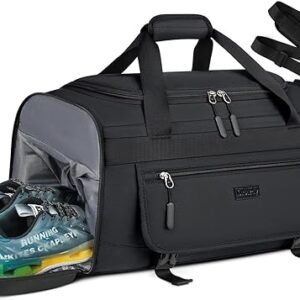 IGOLUMON 40L Gym Duffel Bag Black