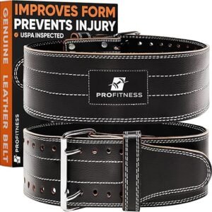 Leather Weight Lifting Belt for Men