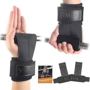 Leather Weightlifting Straps with Neoprene Support