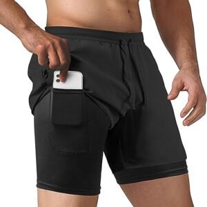 Men's 2-in-1 Running Workout Shorts