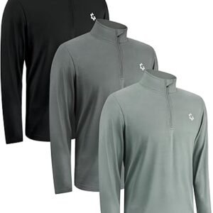 Men's 3-Pack Quarter Zip Pullovers