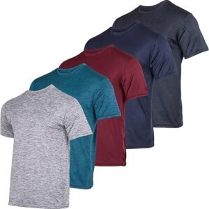 Men's Active Crew Neck T-Shirt Set