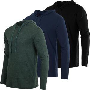 Men's Cotton Lightweight Pullover Hoodie Pack