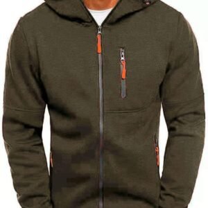 Men's Full Zip Hooded Training Sweater