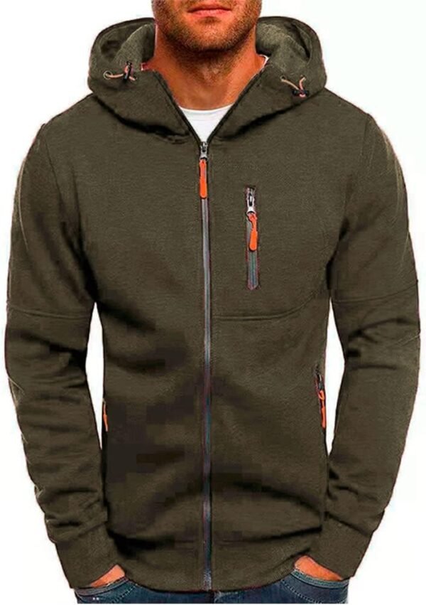 Men's Full Zip Hooded Training Sweater