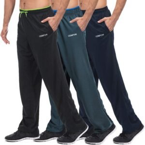 Men's Open Bottom Sweatpants for Active