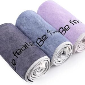 Microfiber Gym Towels Set, Quick-Drying 3-Pack