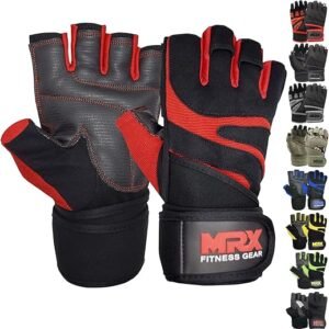 MRX Men's Weightlifting Wrist Support Gloves