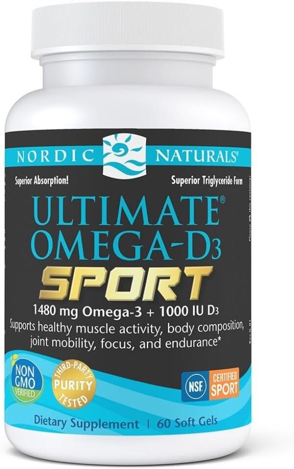 Nordic Naturals Omega-D3 Sport Soft Gels