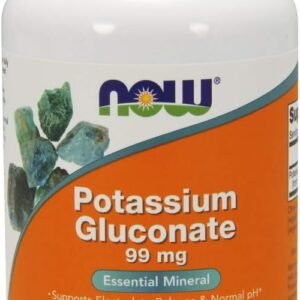 NOW Potassium Gluconate 99mg, 250 Tablets