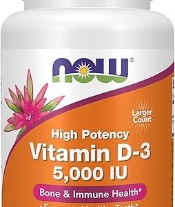 NOW Vitamin D-3 5,000 IU Softgels