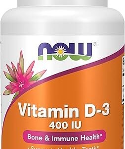 NOW Vitamin D-3 Softgels, 180 count