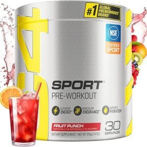 NSF Certified Fruit Punch Pre-Workout Powder