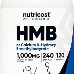 Nutricost HMB 1000mg (240 Capsules) - Gluten Free