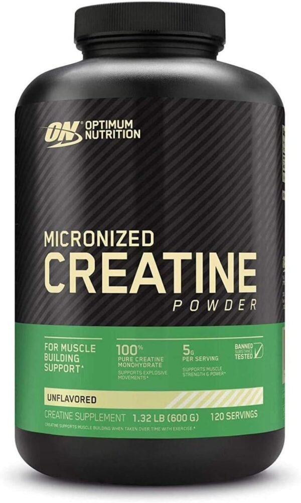 Optimum Creatine Powder, Unflavored, 600g