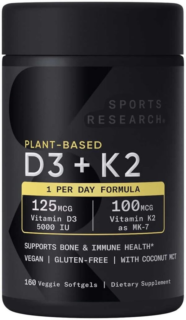 Plant-Based Sports Vitamin D3 + K2