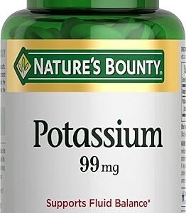 Potassium Supplement for Fluid Balance, 100 Caplets
