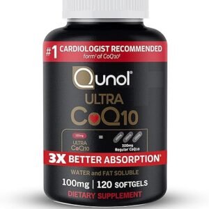 Qunol CoQ10 Softgels, Ultra Absorption, Antioxidant