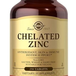 Solgar Chelated Zinc Tablets for Immune Health