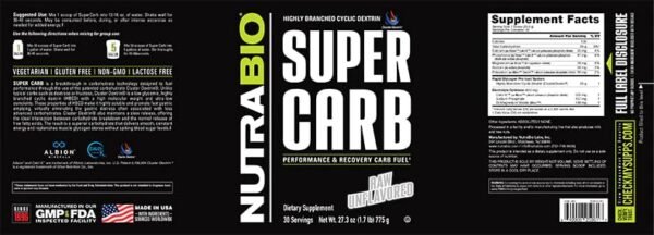 Super Carb Supplement Powder for Performance