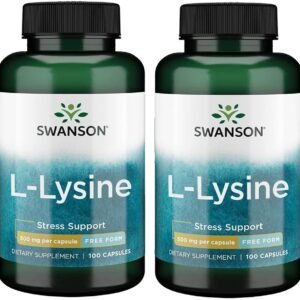 Swanson L-Lysine 500mg Capsules (2 Pack)