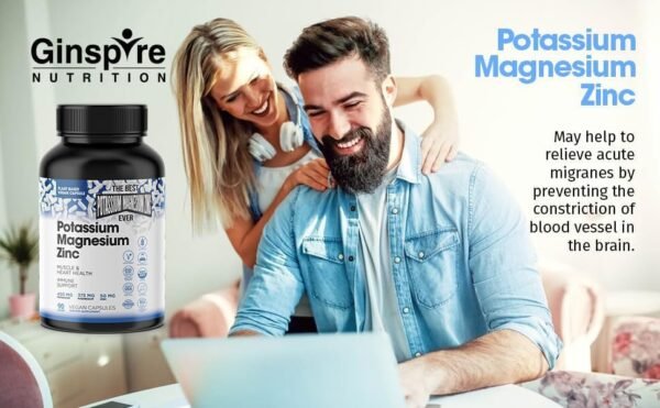 Vegan Magnesium Potassium Zinc Capsules