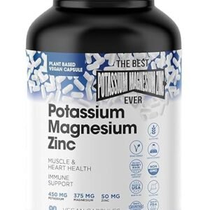 Vegan Magnesium Potassium Zinc Capsules