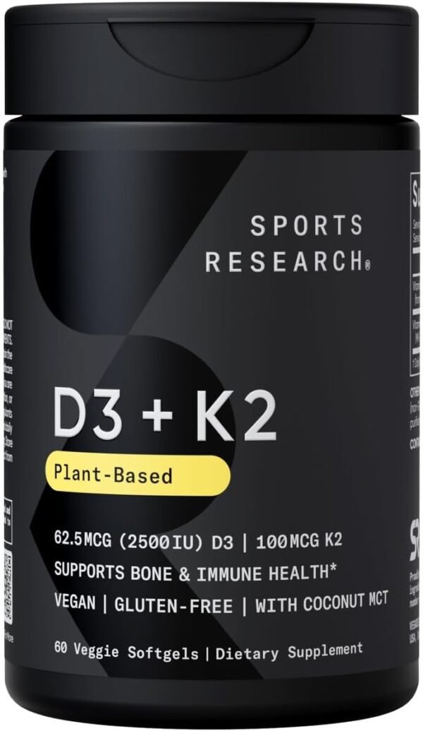 Vegan Vitamin D3 + K2 Softgels