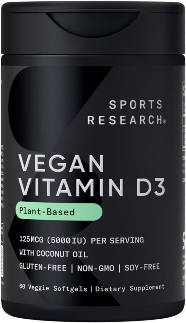 Vegan Vitamin D3 with Coconut Oil