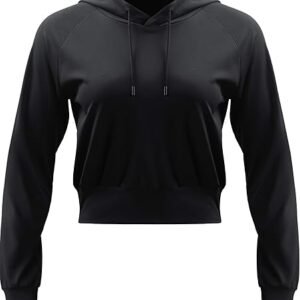 Women's Hooded Workout Crop Top