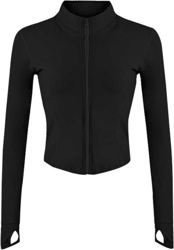 Women's Lightweight Workout Jacket with Thumbholes