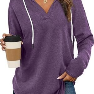 Womens Oversized Fashion Hoodie Pullover Sweatshirt