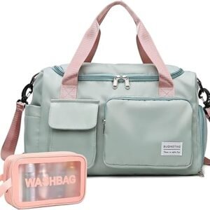 Women's Travel Duffle Bag with Shoe Compartment