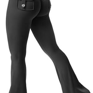 YEOREO Flare Leggings with Pockets