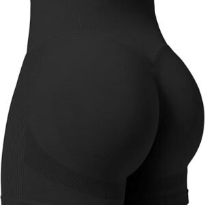 YEOREO Seamless High Waisted Workout Shorts