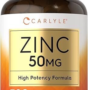 Zinc 50mg Tablets Vegetarian Supplement
